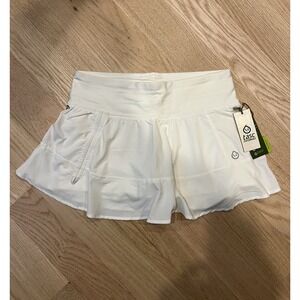 Tasc Performance Rhythm Skirt Skort Women's S White‎ Stretch Relaxed Fit Tennis